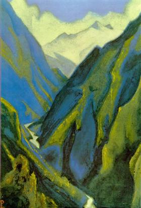 Ganges Cold ravine Nicholas Roerich