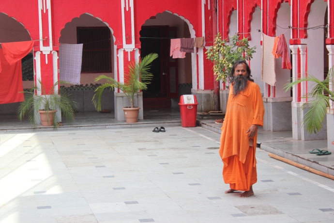 Sadhu in his Akhara - a hermitage of the ascetics.